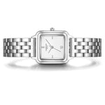 Damen Quarzuhr silber Edelstahl silber