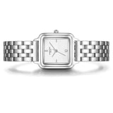 Damen Quarzuhr silber Edelstahl silber