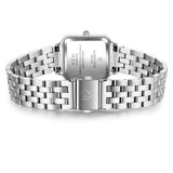 Damen Quarzuhr silber Edelstahl silber