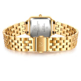 Damen Quarzuhr gelbgold Edelstahl gelbgold