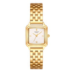 Damen Quarzuhr gelbgold Edelstahl gelbgold