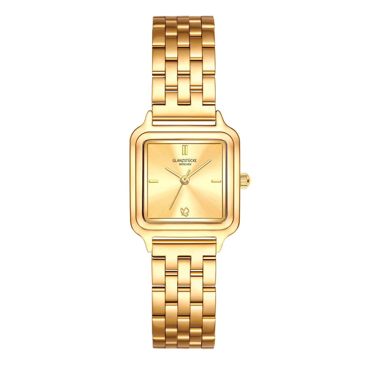 Damen Quarzuhr gelbgold Edelstahl gelbgold
