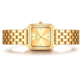 Damen Quarzuhr gelbgold Edelstahl gelbgold