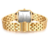 Damen Quarzuhr gelbgold Edelstahl gelbgold