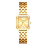 Damen Quarzuhr gelbgold Edelstahl gelbgold