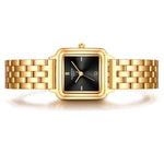 Damen Quarzuhr gelbgold Edelstahl gelbgold