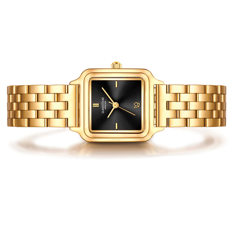 Damen Quarzuhr gelbgold Edelstahl gelbgold