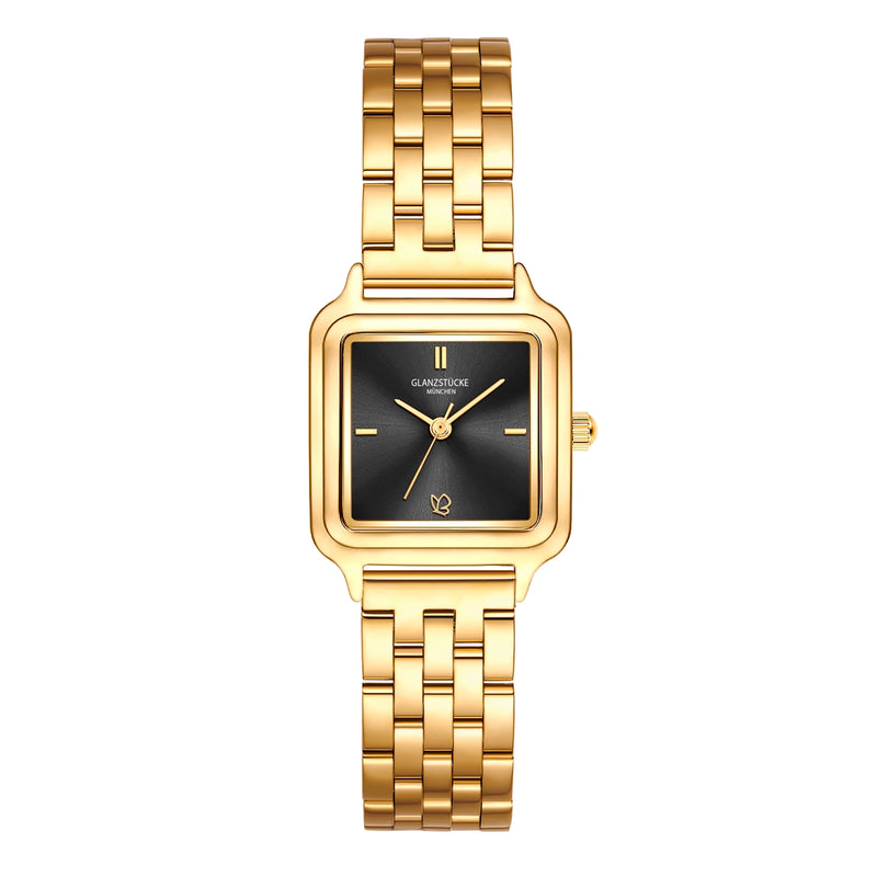 Damen Quarzuhr gelbgold Edelstahl gelbgold
