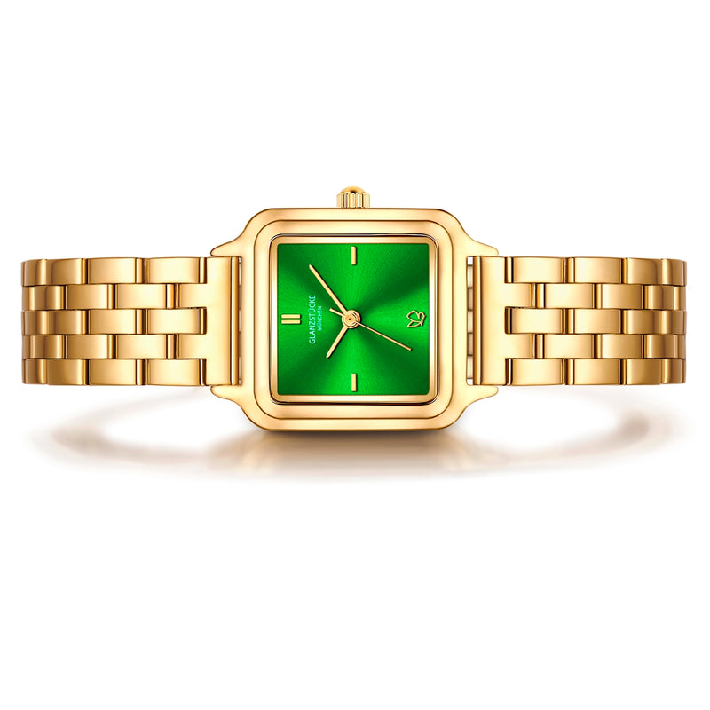Damen Quarzuhr gelbgold Edelstahl gelbgold