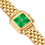 Damen Quarzuhr gelbgold Edelstahl gelbgold