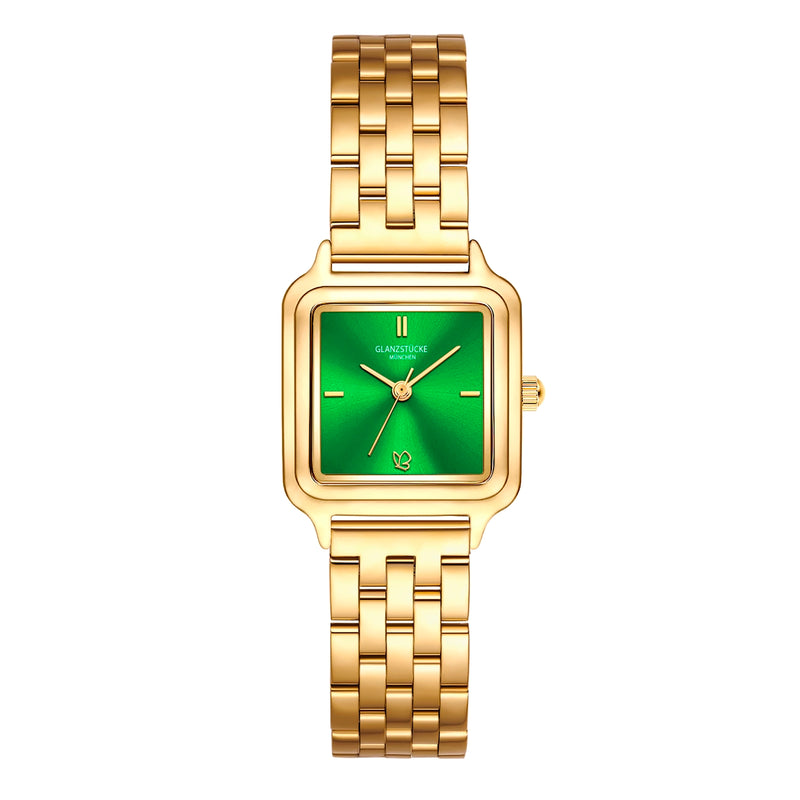 Damen Quarzuhr gelbgold Edelstahl gelbgold