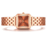 Damen Quarzuhr roségold Edelstahl roségold