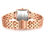 Damen Quarzuhr roségold Edelstahl roségold