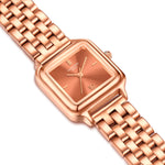 Damen Quarzuhr roségold Edelstahl roségold