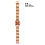 Damen Quarzuhr roségold Edelstahl roségold