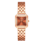 Damen Quarzuhr roségold Edelstahl roségold