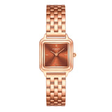 Damen Quarzuhr roségold Edelstahl roségold