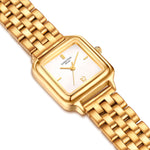Damen Quarzuhr gelbgold Edelstahl gelbgold