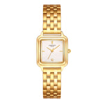 Damen Quarzuhr gelbgold Edelstahl gelbgold