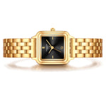 Damen Quarzuhr gelbgold Edelstahl gelbgold