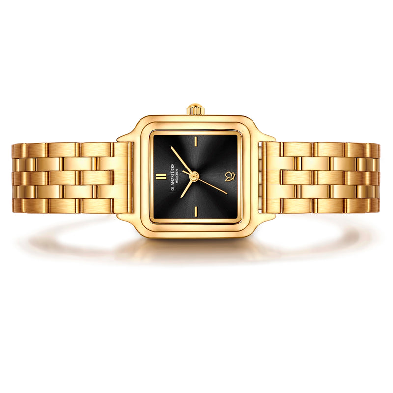 Damen Quarzuhr gelbgold Edelstahl gelbgold