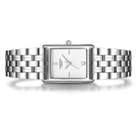 Damen Quarzuhr silber Edelstahl silber