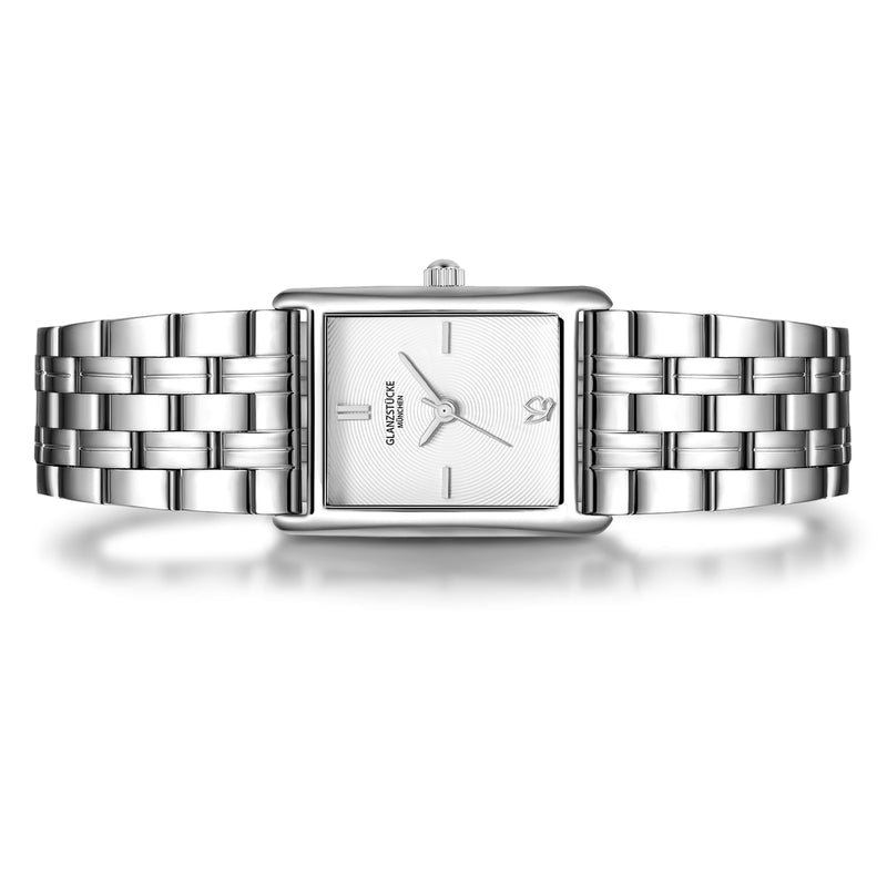Damen Quarzuhr silber Edelstahl silber