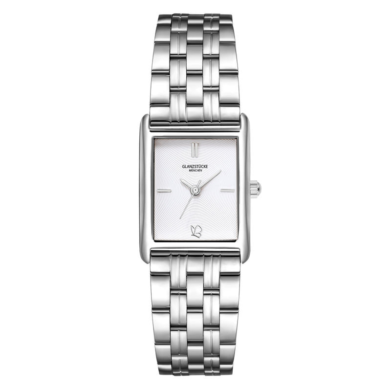 Damen Quarzuhr silber Edelstahl silber