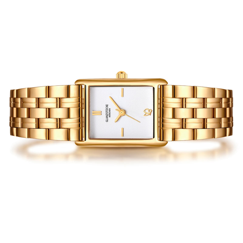 Damen Quarzuhr gelbgold Edelstahl gelbgold