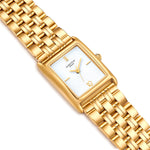 Damen Quarzuhr gelbgold Edelstahl gelbgold