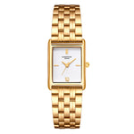 Damen Quarzuhr gelbgold Edelstahl gelbgold