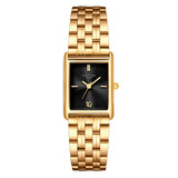 Damen Quarzuhr gelbgold Edelstahl gelbgold