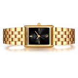 Damen Quarzuhr gelbgold Edelstahl gelbgold