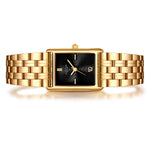 Damen Quarzuhr gelbgold Edelstahl gelbgold