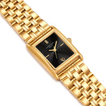 Damen Quarzuhr gelbgold Edelstahl gelbgold