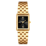 Damen Quarzuhr gelbgold Edelstahl gelbgold