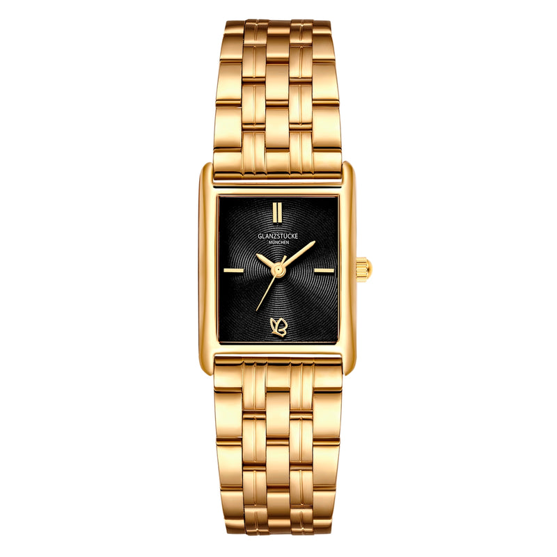 Damen Quarzuhr gelbgold Edelstahl gelbgold
