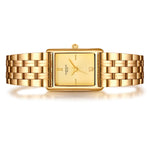 Damen Quarzuhr gelbgold Edelstahl gelbgold