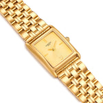 Damen Quarzuhr gelbgold Edelstahl gelbgold