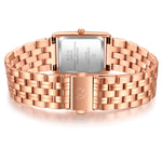 Damen Quarzuhr roségold Edelstahl roségold