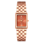 Damen Quarzuhr roségold Edelstahl roségold