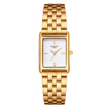 Damen Quarzuhr gelbgold Edelstahl gelbgold