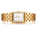 Damen Quarzuhr gelbgold Edelstahl gelbgold