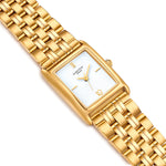 Damen Quarzuhr gelbgold Edelstahl gelbgold