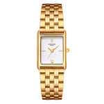 Damen Quarzuhr gelbgold Edelstahl gelbgold