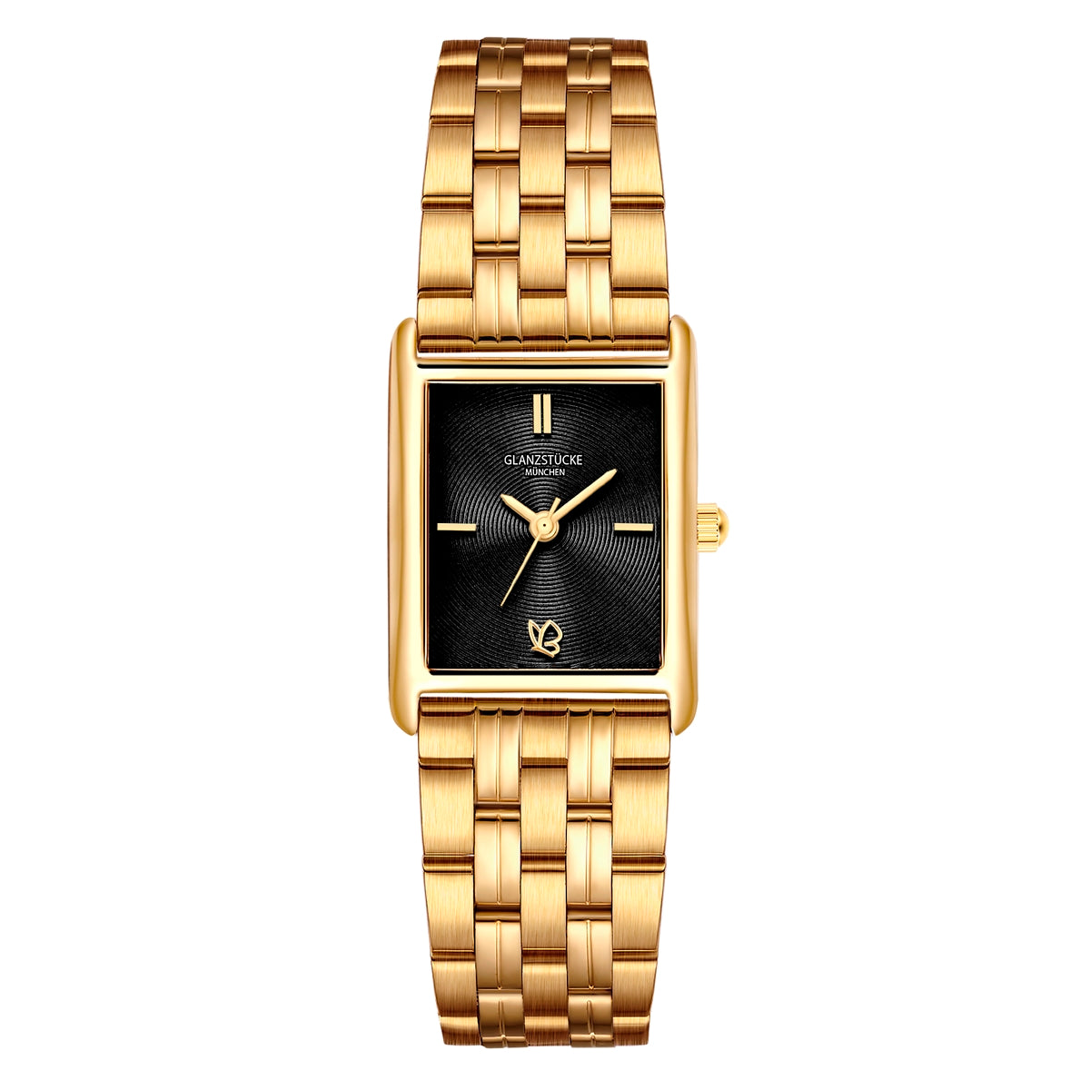 Damen Quarzuhr gelbgold Edelstahl gelbgold