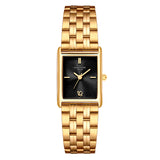 Damen Quarzuhr gelbgold Edelstahl gelbgold