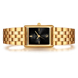 Damen Quarzuhr gelbgold Edelstahl gelbgold