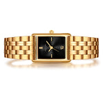 Damen Quarzuhr gelbgold Edelstahl gelbgold