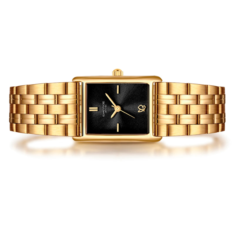 Damen Quarzuhr gelbgold Edelstahl gelbgold